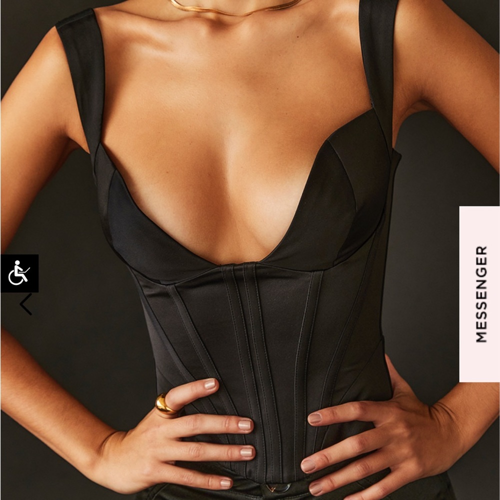 House of CB Liberty Corset Top Size M w/D-E cups